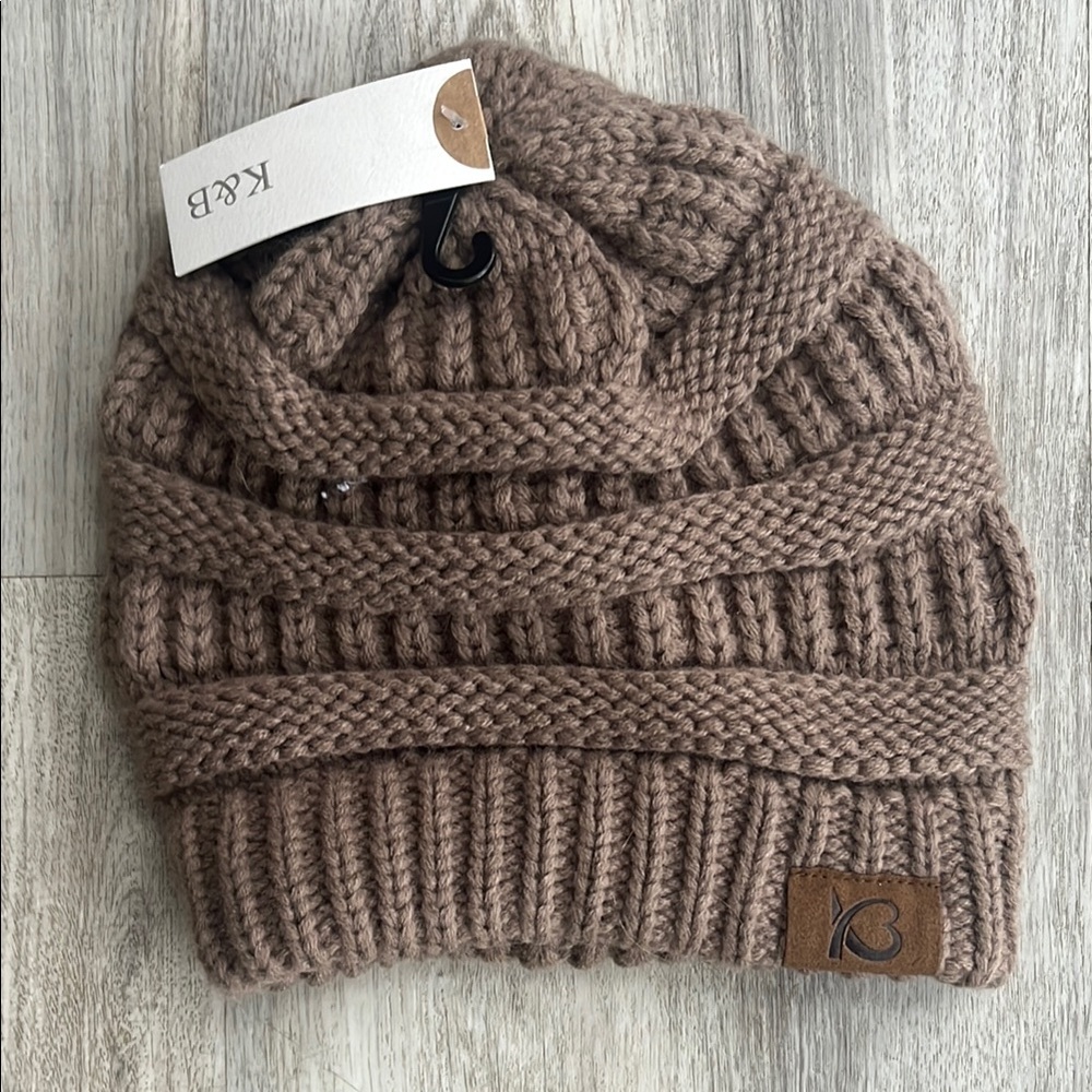 K&B Brown Knit Beanie